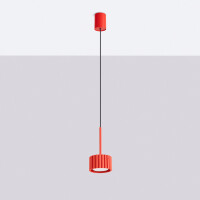Sollux SL.2689 Pendelleuchte AURA 1 rot Gx53 3