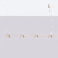 Sollux SL.2697 Kronleuchter AURA 4 beige Gx53 3