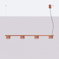 Sollux SL.2699 Kronleuchter AURA 4 rote ocker Gx53 3