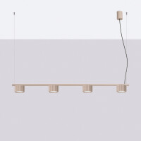 Sollux SL.2702 Kronleuchter AURA 4 taupe Gx53 3