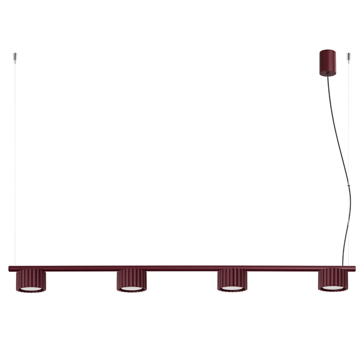 Sollux SL.2703 Kronleuchter AURA 4 burgund Gx53