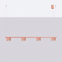 Sollux SL.2704 Kronleuchter AURA 4 apricot Gx53 3