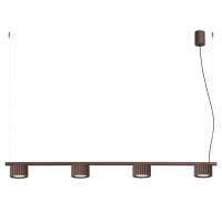 Sollux SL.2709 Kronleuchter AURA 4 braun Gx53