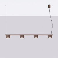 Sollux SL.2709 Kronleuchter AURA 4 braun Gx53 3