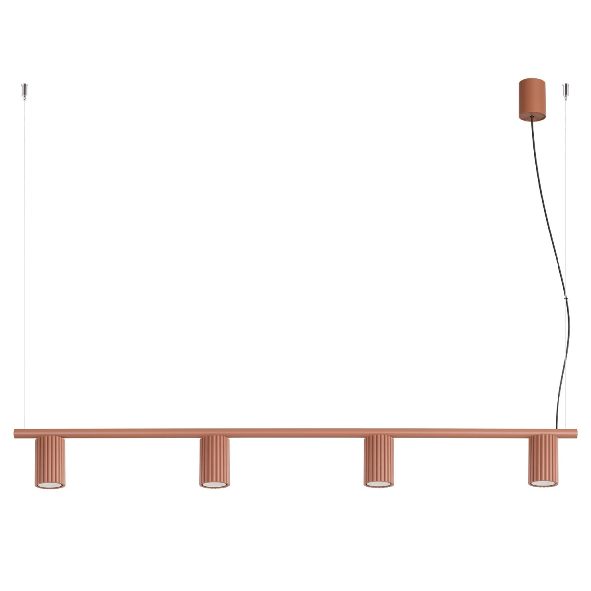 Sollux SL.2715 Kronleuchter KARBON 4 rote ocker