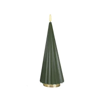 Elle Decoration Boreal L olivgr&uuml;n LED Kerze 27 cm