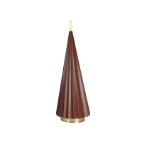Elle Decoration Boreal L bordeaux LED Kerze 27 cm