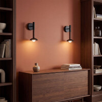 Arden 1-flammige LED-Wandleuchte ALM-ARDEN-LED-1WB-MB