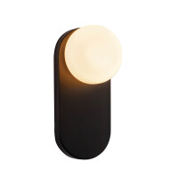 Ariel 1-flammige Wandleuchte ALM-ARIEL-1WB-MB-OP