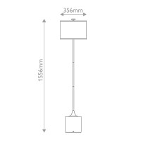 Issa 1-flammige Stehleuchte ALM-ISSA-FL-BG 4