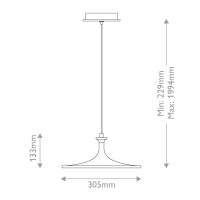 Issa mittelgroße LED-Pendelleuchte ALM-ISSA-P-M-BG 4