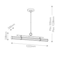 Riven lineare LED-Pendelleuchte KL-RIVEN-LED-LP-122-CPZ 7