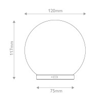 Luna wiederaufladbare LED-Tischleuchte aus Stein  LUNA-TL-S-