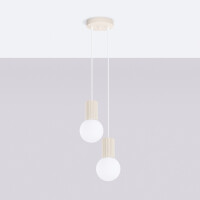 Sollux SL.1973 Pendelleuchte HALO 2P beige 3
