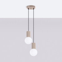 Sollux SL.1978 Pendelleuchte HALO 2P taupe 3