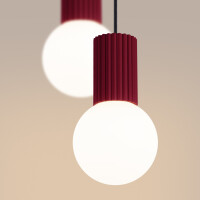 Sollux SL.1979 Pendelleuchte HALO 2P burgund 4