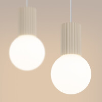 Sollux SL.1983 Pendelleuchte HALO 2L beige 4