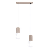Sollux SL.1988 Pendelleuchte HALO 2L taupe