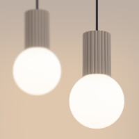 Sollux SL.1988 Pendelleuchte HALO 2L taupe 4