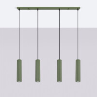 Sollux SL.2005 Pendelleuchte KARBON 4L olivgrün 3