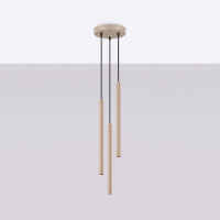 Sollux SL.2038 Pendelleuchte ARCHE 3P taupe 3