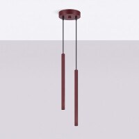 Sollux SL.2043 Pendelleuchte ARCHE 2P burgund 3