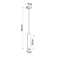 Sollux SL.2084 Pendelleuchte LAGOS 1 ultramarin 7