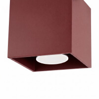 Sollux SL.2111 Deckenleuchte QUAD 1 burgund 5