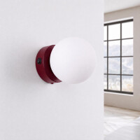 Sollux SL.2249 Wandleuchte YOLI 1 burgund mit Schalter 3