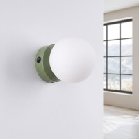 Sollux SL.2261 Wandleuchte YOLI 1 olivgrün mit Schalter