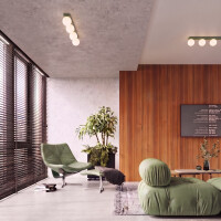Sollux SL.2261 Wandleuchte YOLI 1 olivgrün mit Schalter