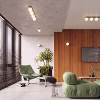 Sollux SL.2268 Wandleuchte YOLI 1 salbeigrün mit Schalt