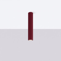 Sollux SL.2300 Deckenleuchte KARBON 60 burgund 3