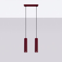 Sollux SL.2301 Pendelleuchte KARBON 2 burgund 3