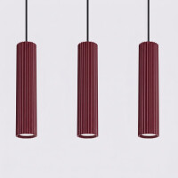 Sollux SL.2302 Pendelleuchte KARBON 3L burgund 4