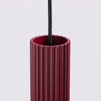 Sollux SL.2302 Pendelleuchte KARBON 3L burgund 6