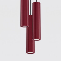 Sollux SL.2303 Pendelleuchte KARBON 3P burgund 4
