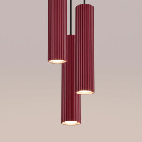 Sollux SL.2303 Pendelleuchte KARBON 3P burgund 5