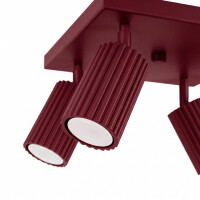 Sollux SL.2304 Deckenleuchte KARBON 4 burgund 4