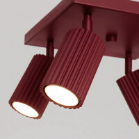 Sollux SL.2304 Deckenleuchte KARBON 4 burgund 5