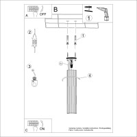 Sollux SL.2309 Deckenleuchte KARBON 40 ultramarin 7