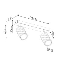 Sollux SL.2321 Deckenleuchte KARBON 2 ultramarin 7