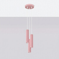 Sollux SL.2338 Pendelleuchte KARBON 3P rosa 3