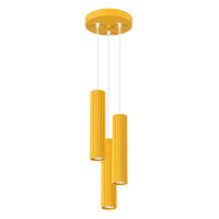 Sollux SL.2340 Pendelleuchte KARBON 3P gelb 1