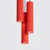 Sollux SL.2341 Pendelleuchte KARBON 3P rot 5