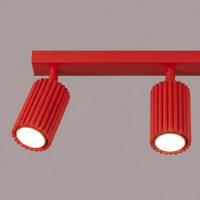 Sollux SL.2366 Deckenleuchte KARBON 3L rot 5