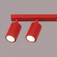 Sollux SL.2369 Deckenleuchte KARBON 6L rot 5