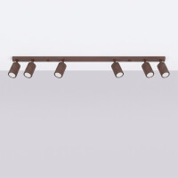 Sollux SL.2376 Deckenleuchte KARBON 6L braun 3