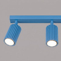 Sollux SL.2380 Deckenleuchte KARBON 3L hellblau 6
