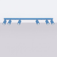 Sollux SL.2383 Deckenleuchte KARBON 6L hellblau 3